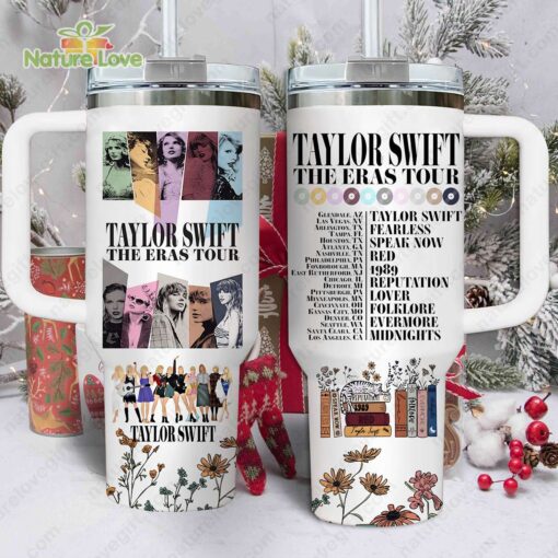 taylor swift the eras tour music custom stanley quencher 40oz stainless steel tumbler with handle gvdgv