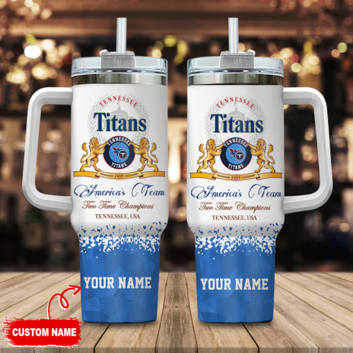 tennessee titans nfl champions modelo custom stanley quencher 40oz stainless steel tumbler with handle m2gi4