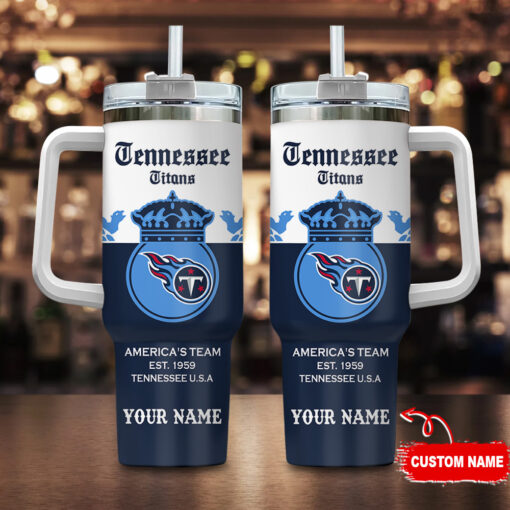 tennessee titans nfl corona extra custom stanley quencher 40oz stainless steel tumbler with handle lhvsf