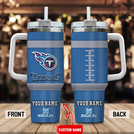 tennessee titans nfl crystal custom stanley quencher 40oz stainless steel tumbler with handle sda0n