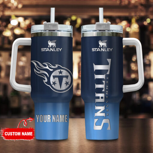 tennessee titans nfl custom stanley quencher 40oz stainless steel tumbler with handle b6nsd