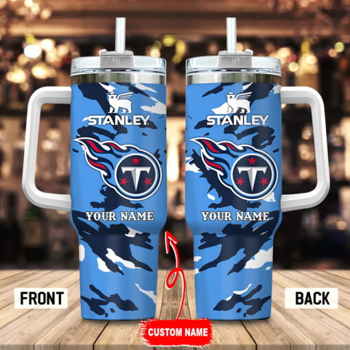 tennessee titans nfl custom stanley quencher 40oz stainless steel tumbler with handle sh7jn