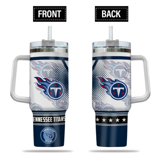 tennessee titans nfl custom stanley quencher 40oz stainless steel tumbler with handle y4ikt