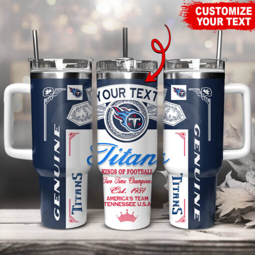 tennessee titans nfl kings of football custom stanley quencher 40oz stainless steel tumbler with handle 6f76f