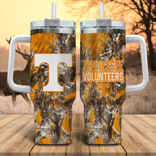 tennessee volunteers ncaa hunting custom stanley quencher 40oz stainless steel tumbler with handle 4eqrh