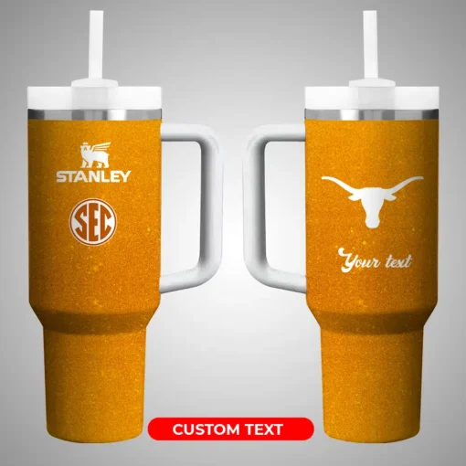 texas longhornsncaa custom stanley quencher 40oz stainless steel