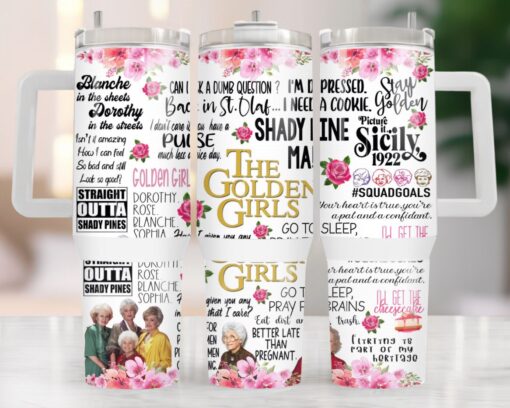 the golden girls tv series custom stanley quencher 40oz stainless steel tumbler with handle j6vq9