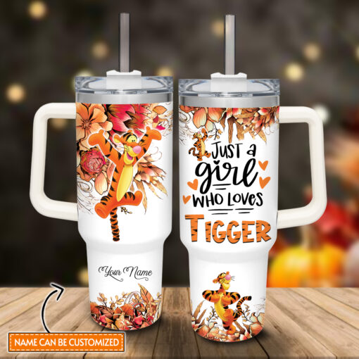 tigger winnie the pooh cartoon custom stanley quencher 40oz stainless steel tumbler with handle 1b51f