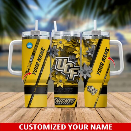 ucf knights ncaa custom stanley quencher 40oz stainless steel tumbler with handle vil0d