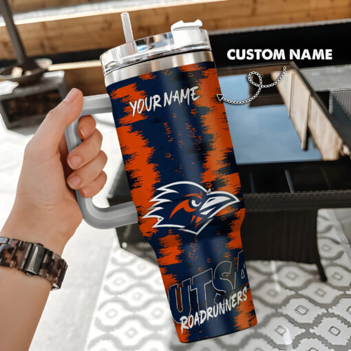 utsa roadrunners ncaa custom stanley quencher 40oz stainless steel tumbler with handle vpmzn