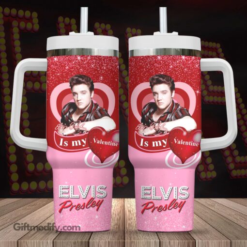 valentine elvis presley music custom stanley quencher 40oz stainless steel snj2t