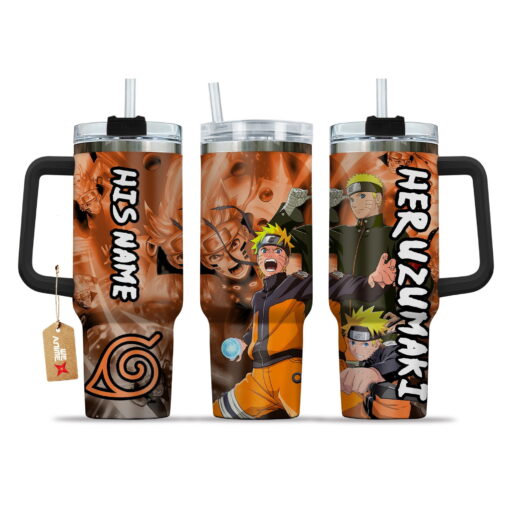 valentine her uzumaki naruto anime custom stanley quencher 40oz stainless steel tumbler with handle ryctf