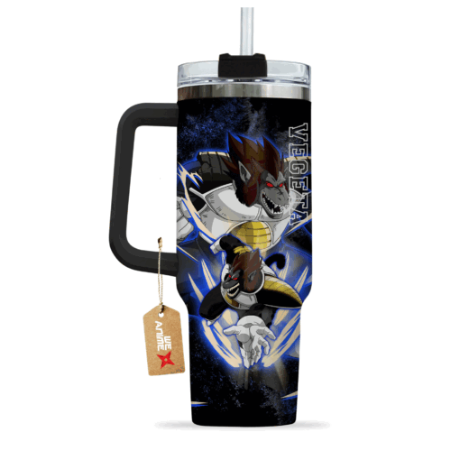 vegeta great ape dragon ball anime custom stanley quencher 40oz stainless steel tumbler with handle lmjev