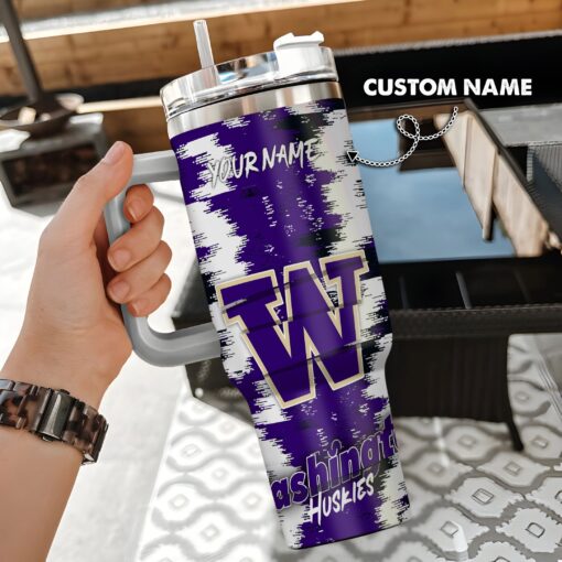 washington huskies ncaa custom stanley quencher 40oz stainless steel tumbler with handle z3cqi