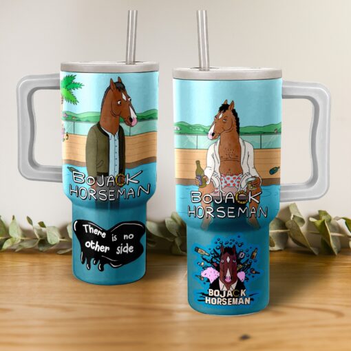 bojack horseman tv series custom stanley quencher 40oz stainless steel