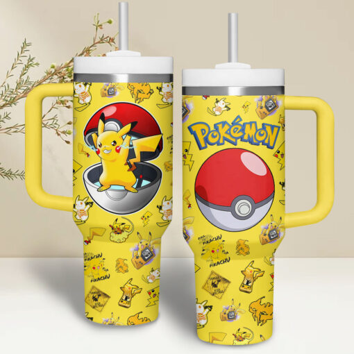 pokemon games custom stanley quencher 40oz stainless steel fcow3