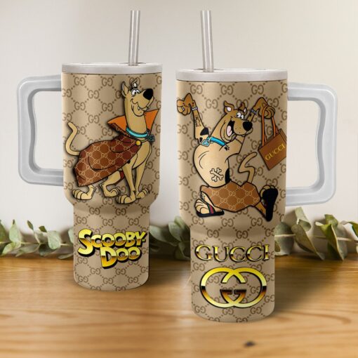 scooby doo cartoon custom stanley quencher 40oz stainless steel bpzww