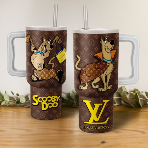 scooby doo cartoon custom stanley quencher 40oz stainless steel eyzpr