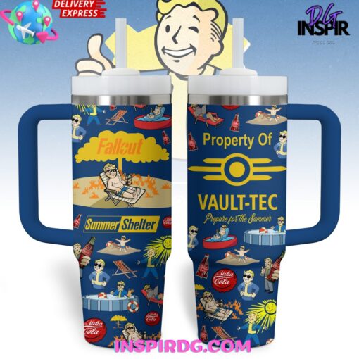 fallout games custom stanley quencher 40oz stainless steel tumbler 7duvz