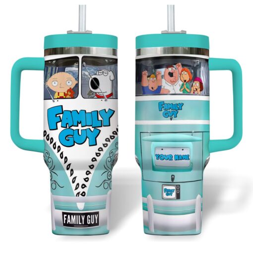 family guy cartoon custom stanley quencher 40oz stainless steel tumbler 9q1o8