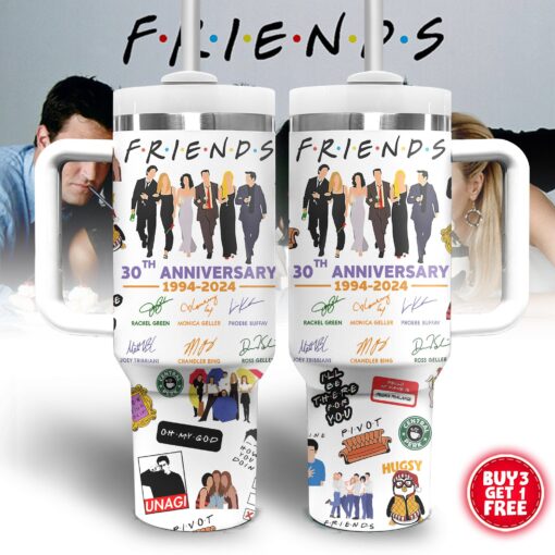 friends tv series custom stanley quencher 40oz stainless steel tumbler 79ydl