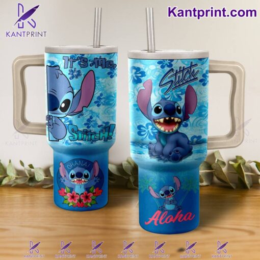 lilo stitch cartoon custom stanley quencher 40oz stainless steel tumbler with handle j3zpc