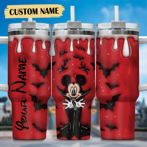 mickey cartoon custom stanley quencher 40oz stainless steel tumbler with handle g1msl