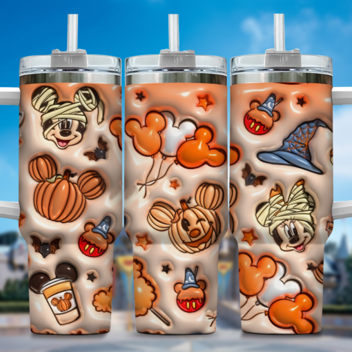 mickey cartoon custom stanley quencher 40oz stainless steel tumbler with handle imdu6