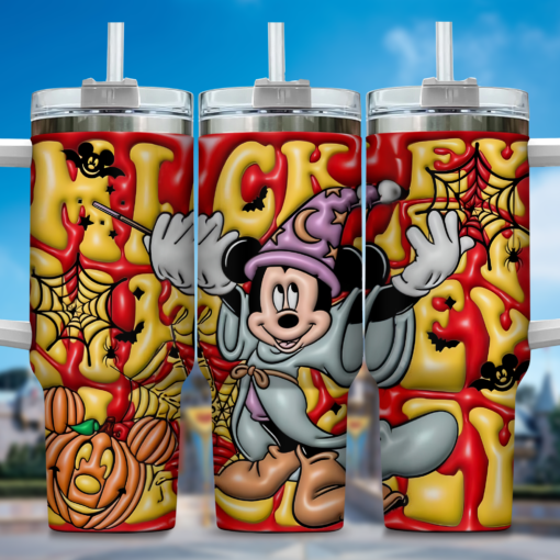 mickey cartoon custom stanley quencher 40oz stainless steel tumbler with handle kav3i