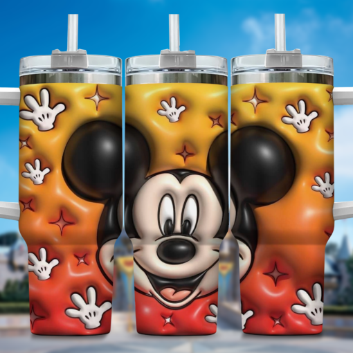 mickey cartoon custom stanley quencher 40oz stainless steel tumbler with handle zkqqj