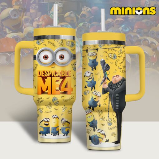 minions cartoon custom stanley quencher 40oz stainless steel tumbler fr4p1