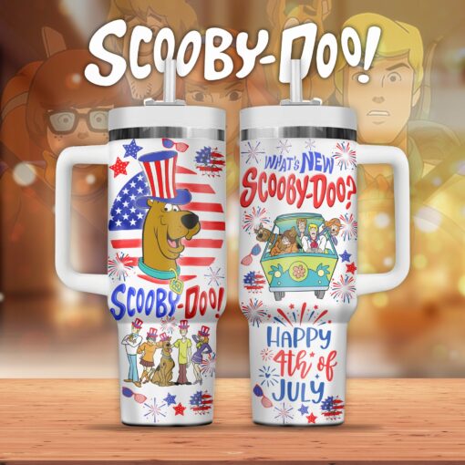 scooby doo cartoon custom stanley quencher 40oz stainless steel tumbler lfjzj