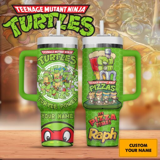 teenage mutant ninja turtles cartoon custom stanley quencher 40oz stainless steel tumbler akphy