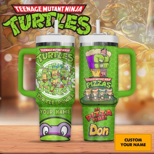 teenage mutant ninja turtles cartoon custom stanley quencher 40oz stainless steel tumbler rgjl0