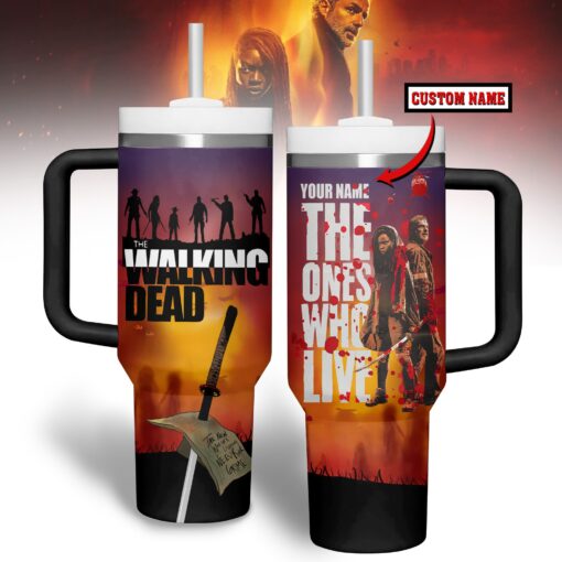 the walking dead games custom stanley quencher 40oz stainless steel tumbler huald