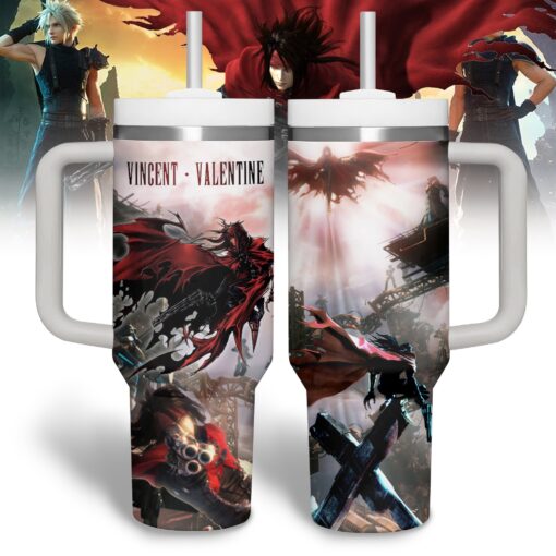 vincent valentine games custom stanley quencher 40oz stainless steel tumbler luhji