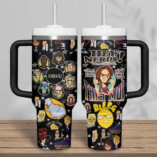 30 rock tv series custom stanley quencher 40oz stainless steel tumbler 2k7no