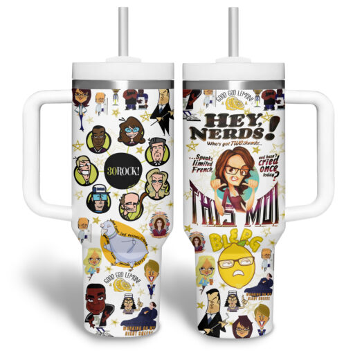 30 rock tv series custom stanley quencher 40oz stainless steel tumbler ksior