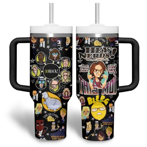 30 rock tv series custom stanley quencher 40oz stainless steel tumbler wtuzb 1