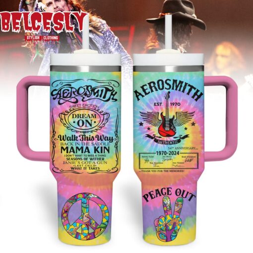 aerosmith music custom stanley quencher 40oz stainless steel tumbler with handle 7tfme 1