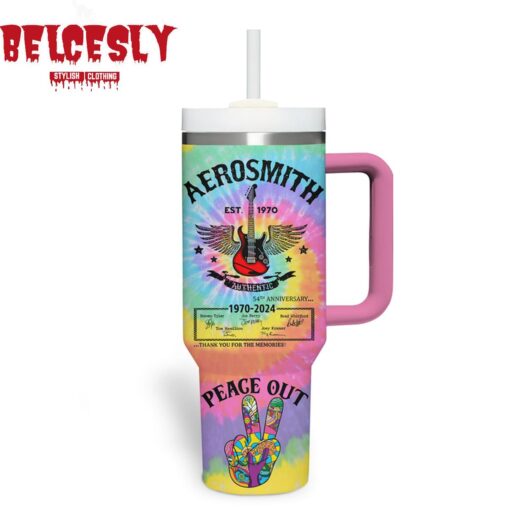 aerosmith music custom stanley quencher 40oz stainless steel tumbler with handle vmg3f