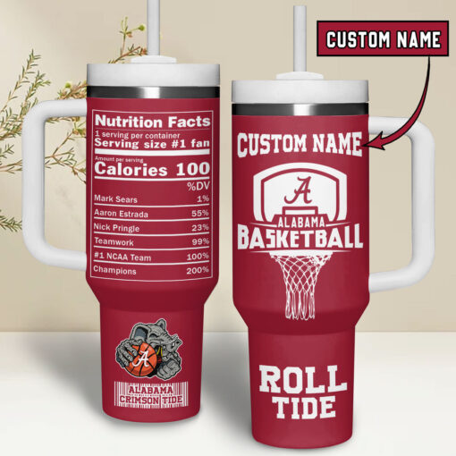 alabama ncaa custom stanley quencher 40oz stainless steel je01v