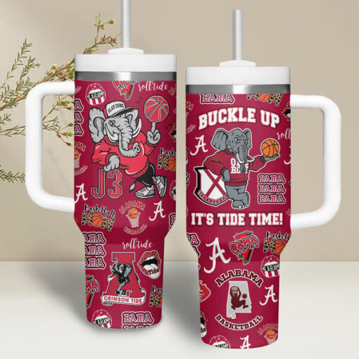 alabama ncaa custom stanley quencher 40oz stainless steel tumbler tinr0 1