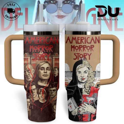 american horror story tv series custom stanley quencher 40oz stainless steel tumbler with handle bqkr6 1