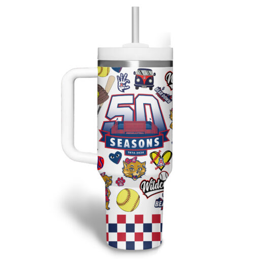 arizona wildcats basketball ncaa custom stanley quencher 40oz stainless steel tumbler gsz82