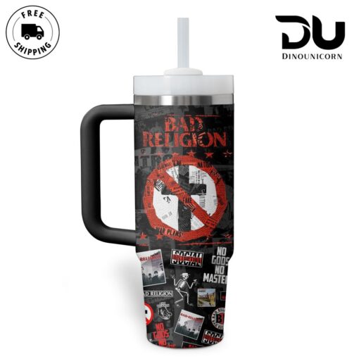 bad religion music custom stanley quencher 40oz stainless steel tumbler with handle vewqn