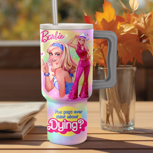 barbie cartoon custom stanley quencher 40oz stainless steel r4wbk