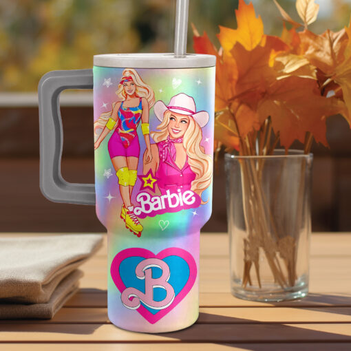 barbie cartoon custom stanley quencher 40oz stainless steel sut8o