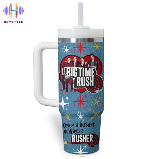 big time rush music custom stanley quencher 40oz stainless steel tumbler with handle lkm4g