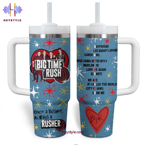 big time rush music custom stanley quencher 40oz stainless steel tumbler with handle zypuf 1